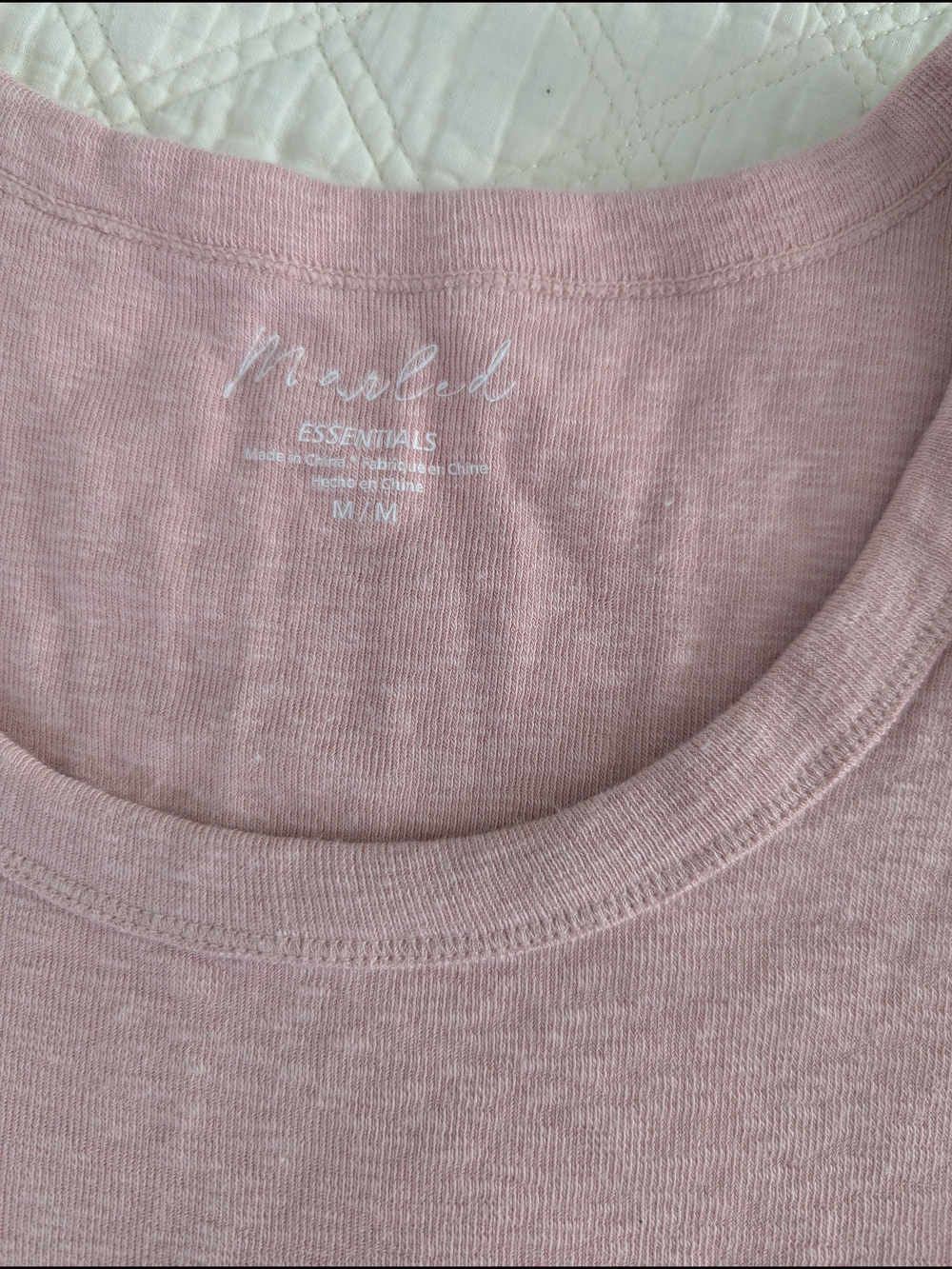 Women's Pretty Scoop Neck Tank Top - Soft Pink - Picture 3 of 4